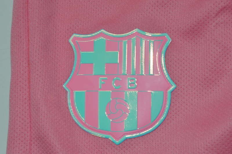 Barcelona 2025/26 Pink And Red KAROL G VERSION kid kit Size16-28