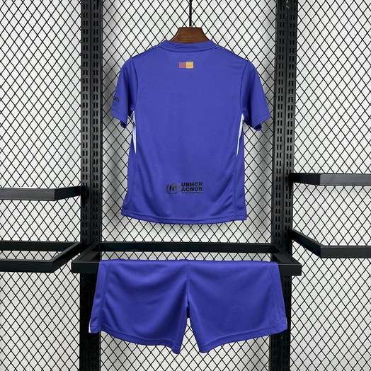 Barcelona 2025/26 Purple Goalkeeper Kids Kit