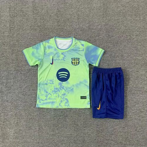 Barcelona 2025/26 special version light green Kids Kit