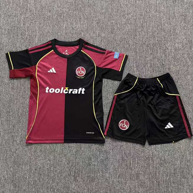 FC Nürnberg 2025/26 Home Kids Kit Size 16-28