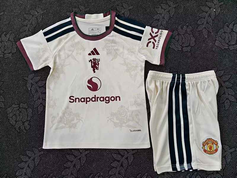 Manchester United 2026/27 Third Away Kid Kits 16-28