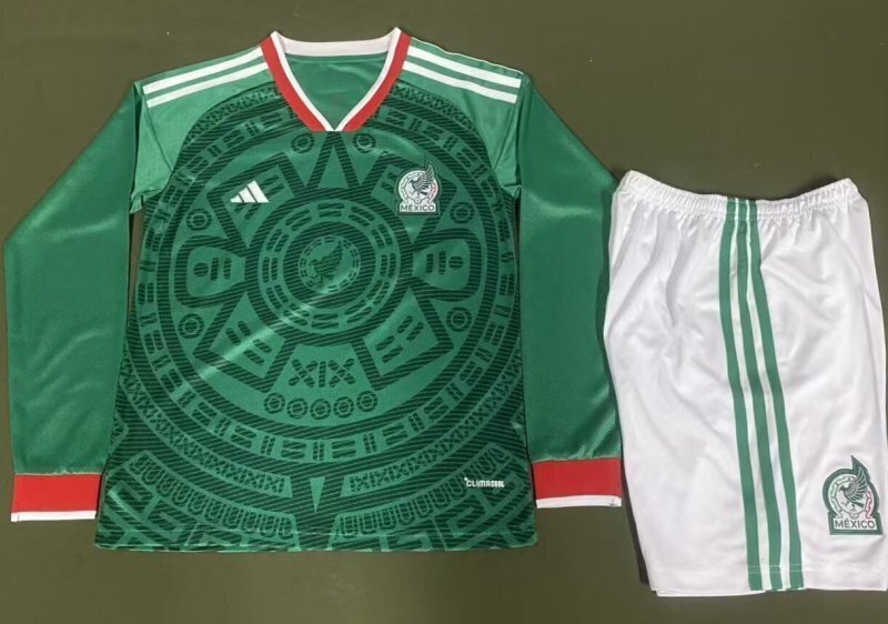 Mexico 2025/26 Home Long Sleeve kid kit