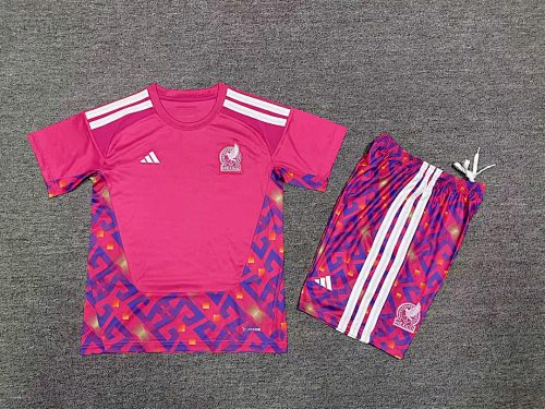 Mexico 2026 World Cup Pink Goalkeeper Kid kit size 16-28