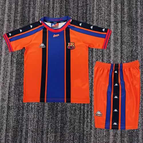 Retro Barcelona 1997/98 Away kids kit size 16-28
