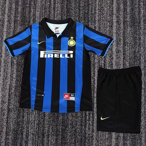 Retro Inter Milan 1998/99 Home kids kit size 16-28