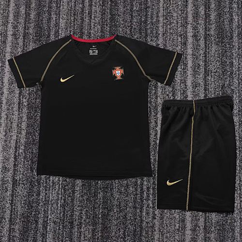 Retro Portugal 2006 Away kids Soccer jersey