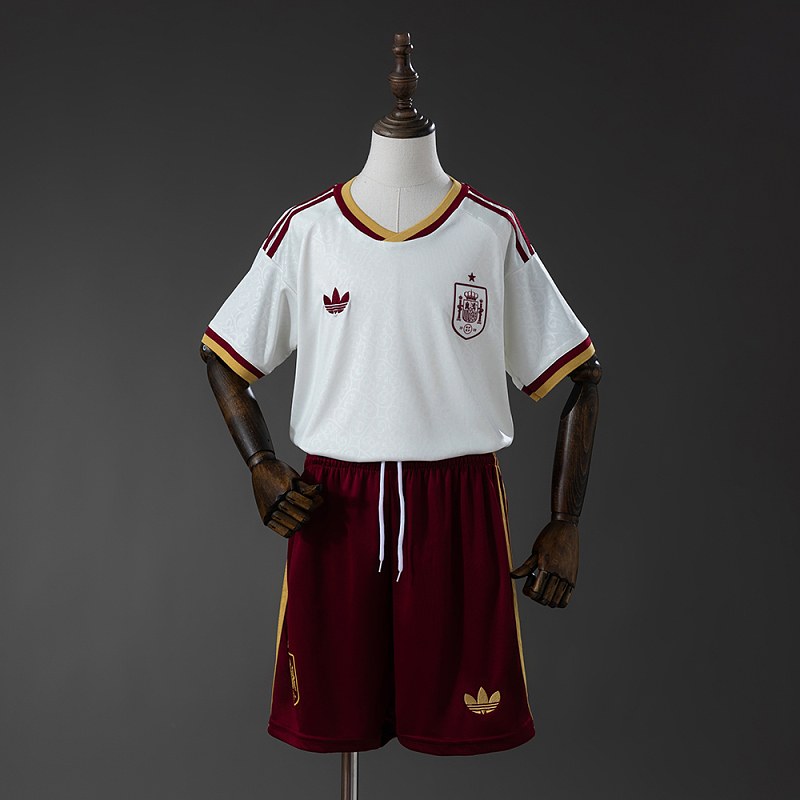 Spain 2026 Away Kids Kit Jersey Size 16-28