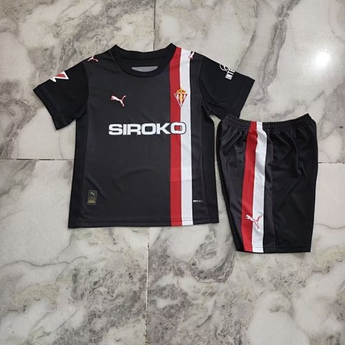 Sporting de Gijon 2025/26 Away Kids Kit