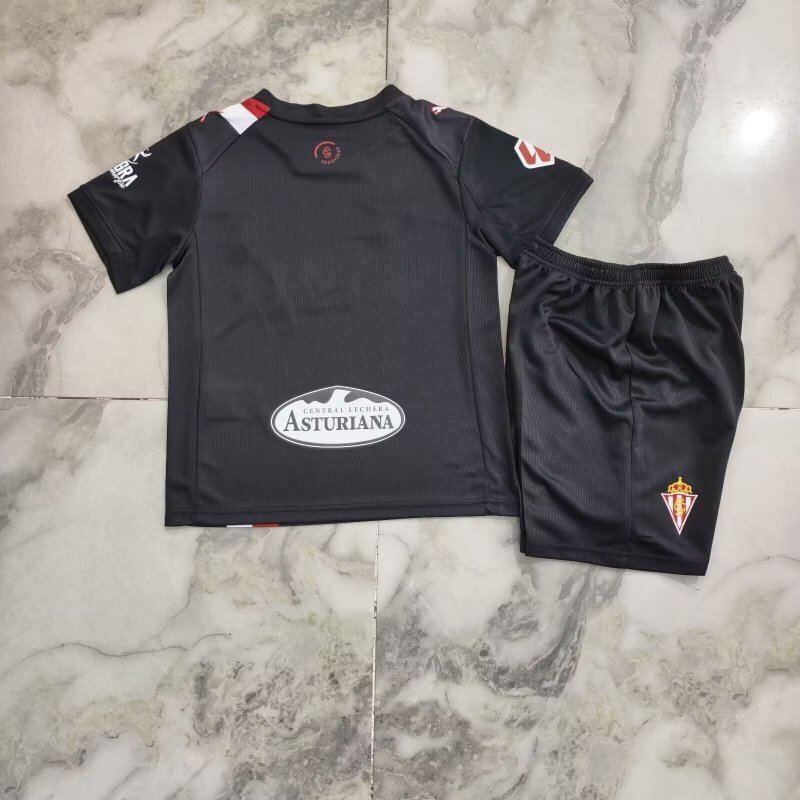 Sporting de Gijon 2025/26 Away Kids Kit