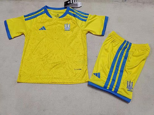 Ukraine 2026 World Cup Home Kid kit size 16-28