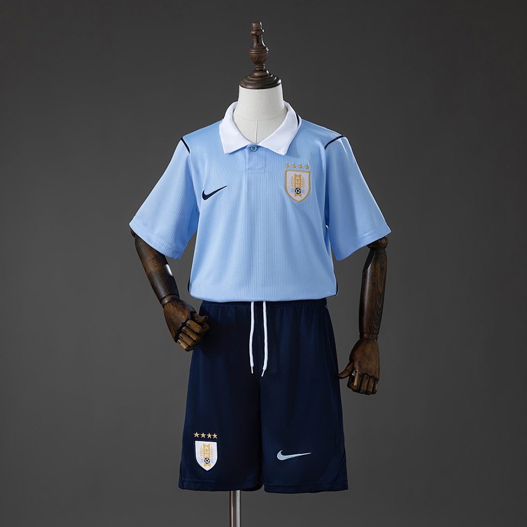Uruguay 2026 Home Kids Kit Jersey Size 16-28