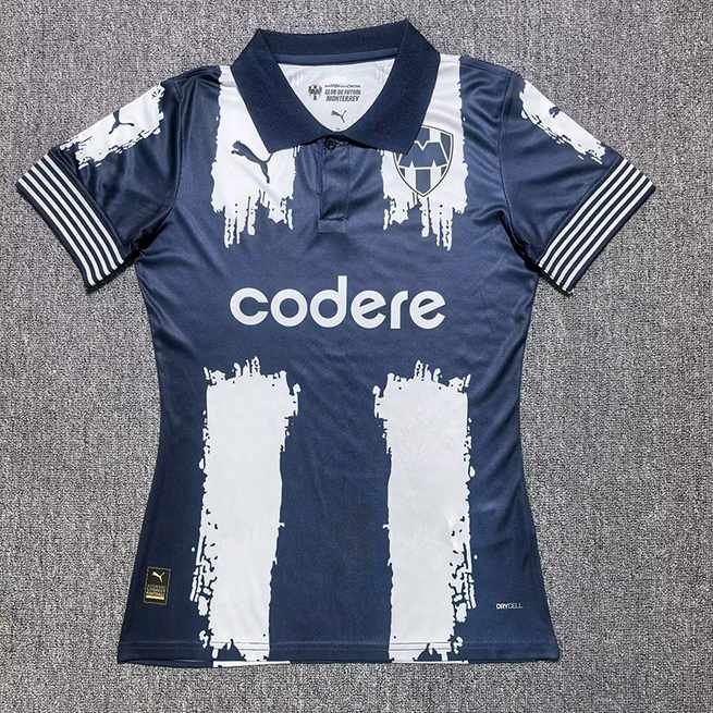 25-26 Monterrey White Blue Special Edition Women Jersey