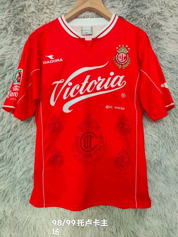 98-99 Toluca retro red jerseys