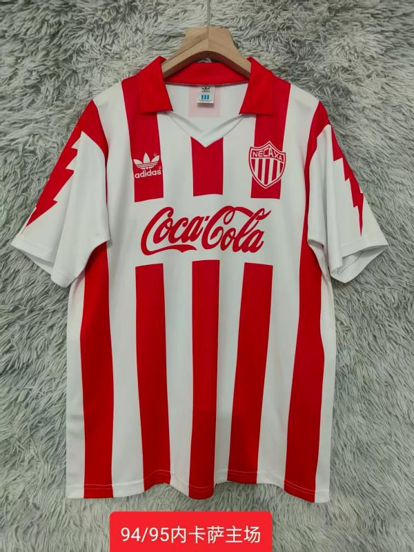 Retro 94-95 Necaxa home soccer jersey size S-2XL