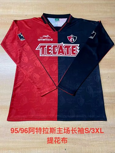Retro Atlas 1995/96 home long sleeves soccer jersey