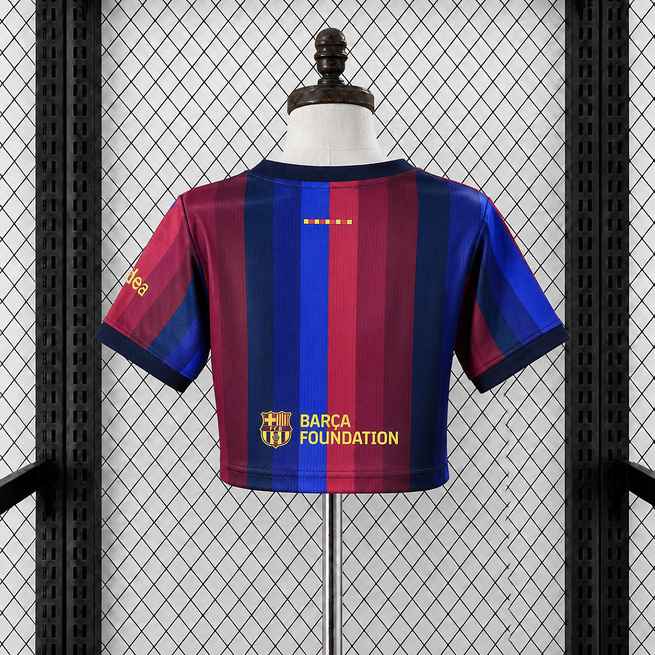 2026/27 Barcelona Home Women's Crop Top Soccer Jersey S-2XL