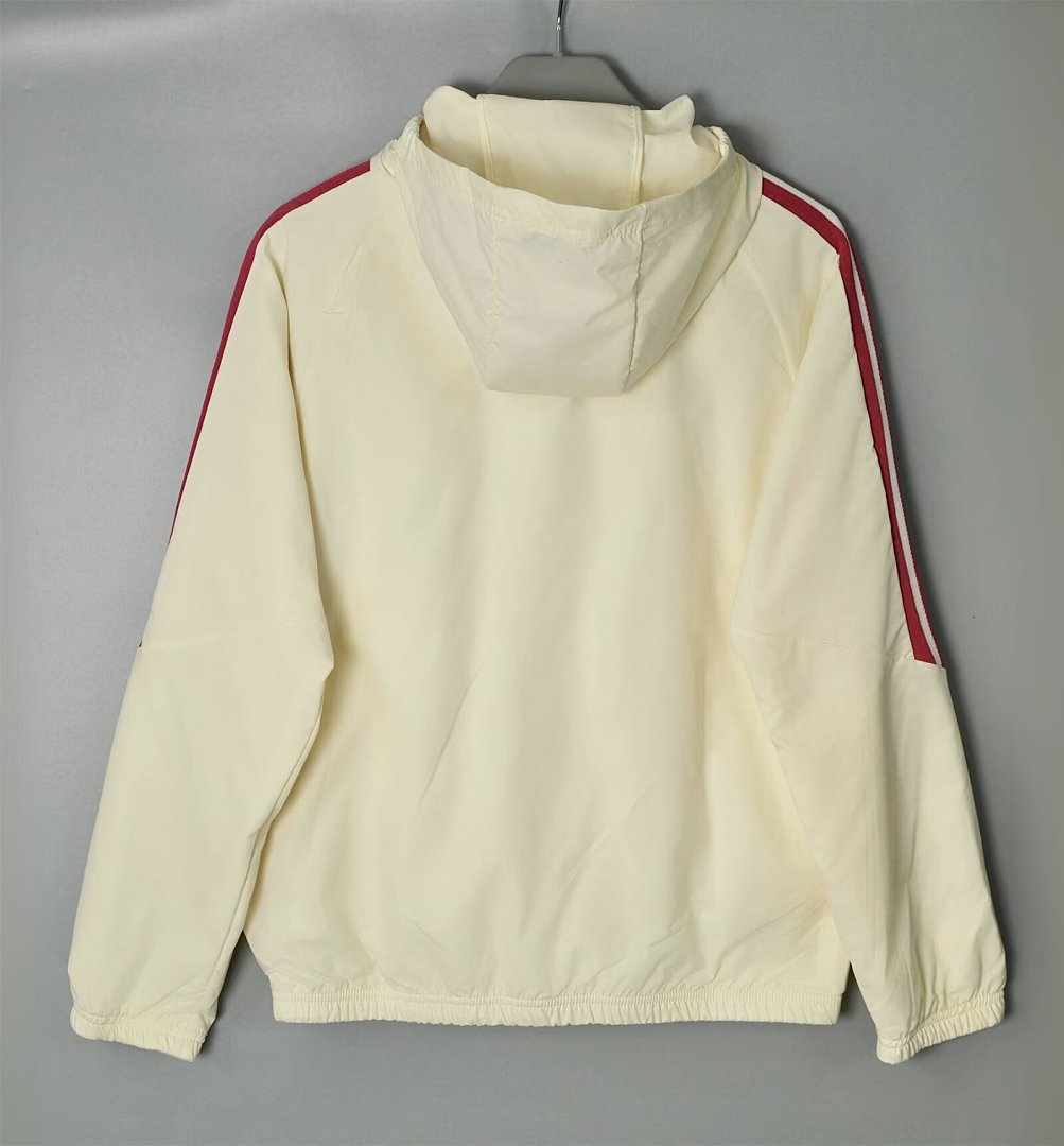 2026/27 Real Madrid Light Yellow Windbreaker Jacket S-2XL