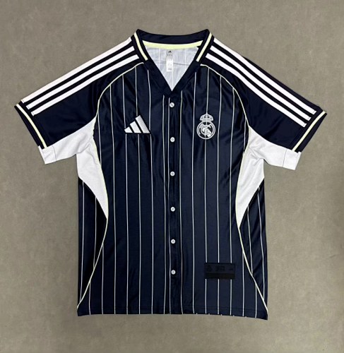 25-26 R MAD Dark Blue baseball Jersey
