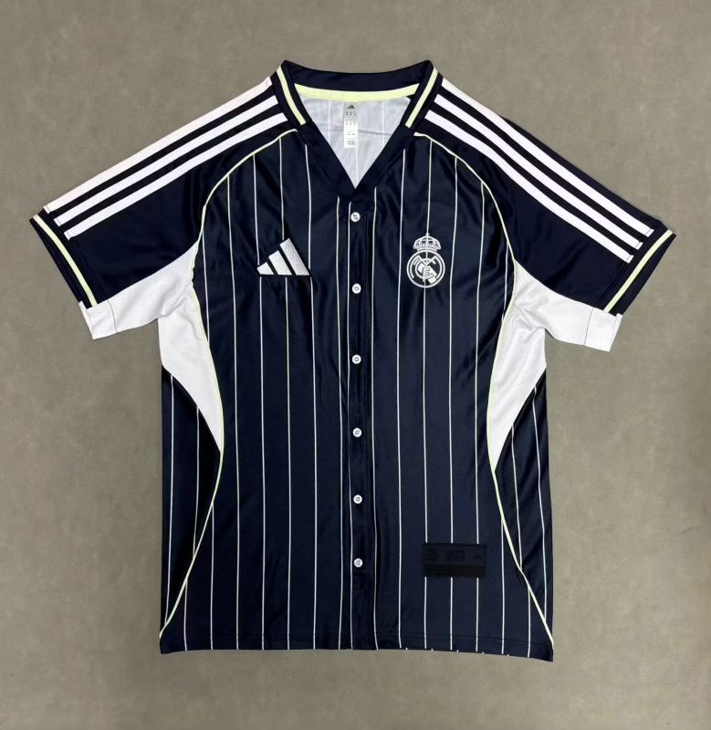 25-26 R MAD Dark Blue baseball Jersey