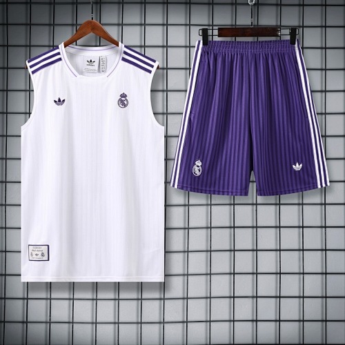 25-26 R MAD White and Purple Vest Suit
