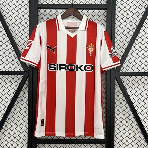 25-26 Sporting Gijon Home Soccer Jersey