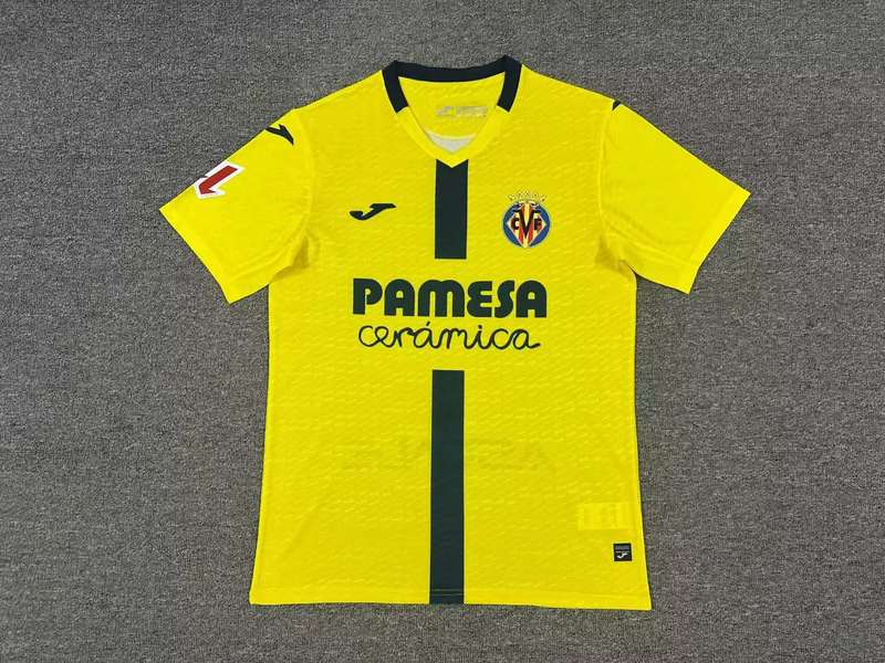25-26 Villarreal home yellow soccer jersey