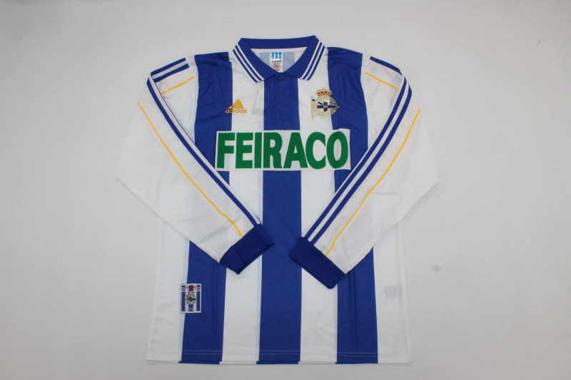 99-00 Deportivo La Coruna home long sleeve retro jersey