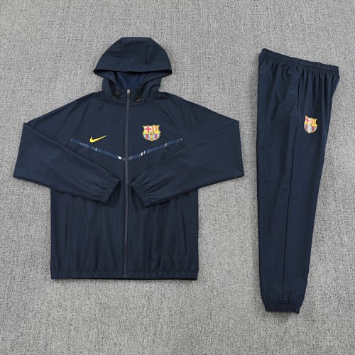 Barcelona 2025/26 Black Windbreaker suit S-2XL