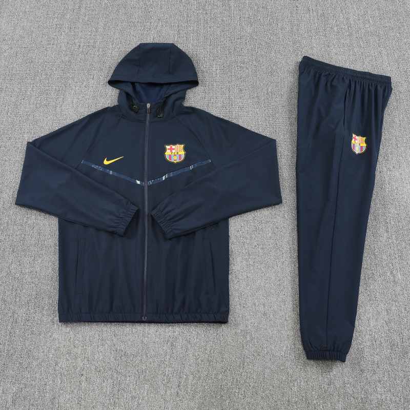 Barcelona 2025/26 Black Windbreaker suit S-2XL