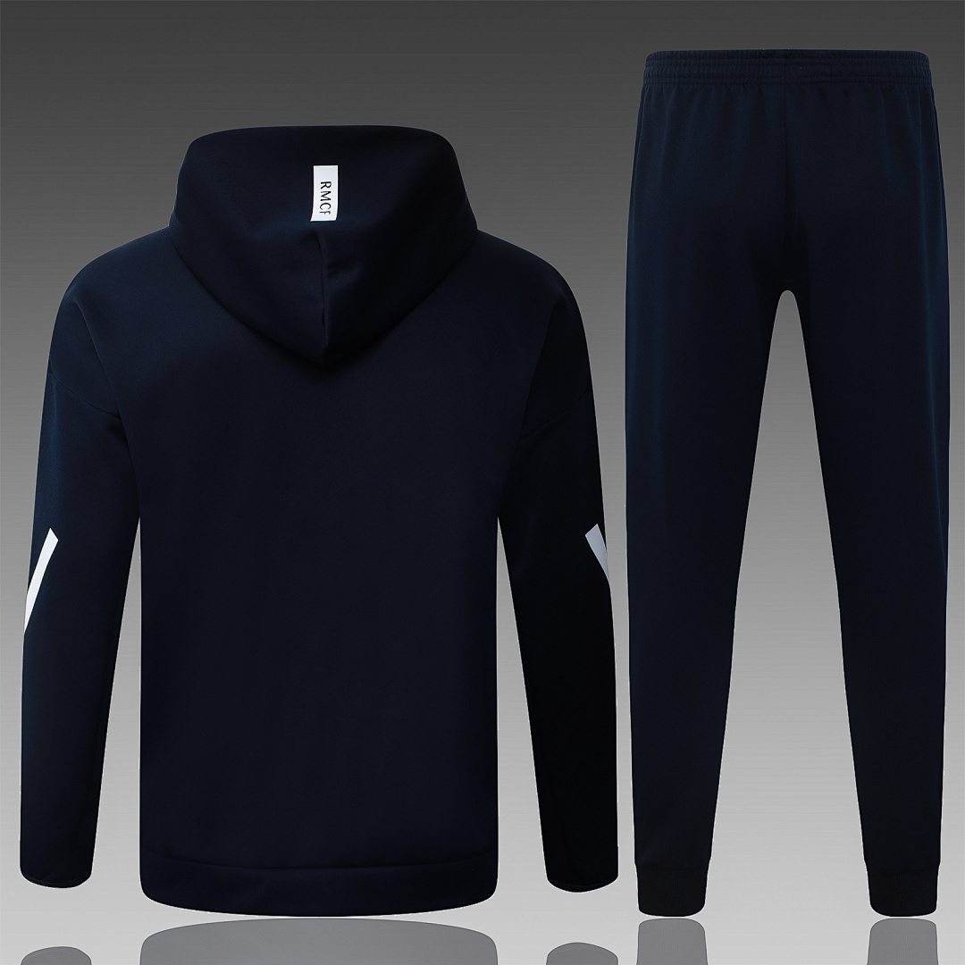 Real Madrid 2025/26 Black Hoodie Suit S-2XL