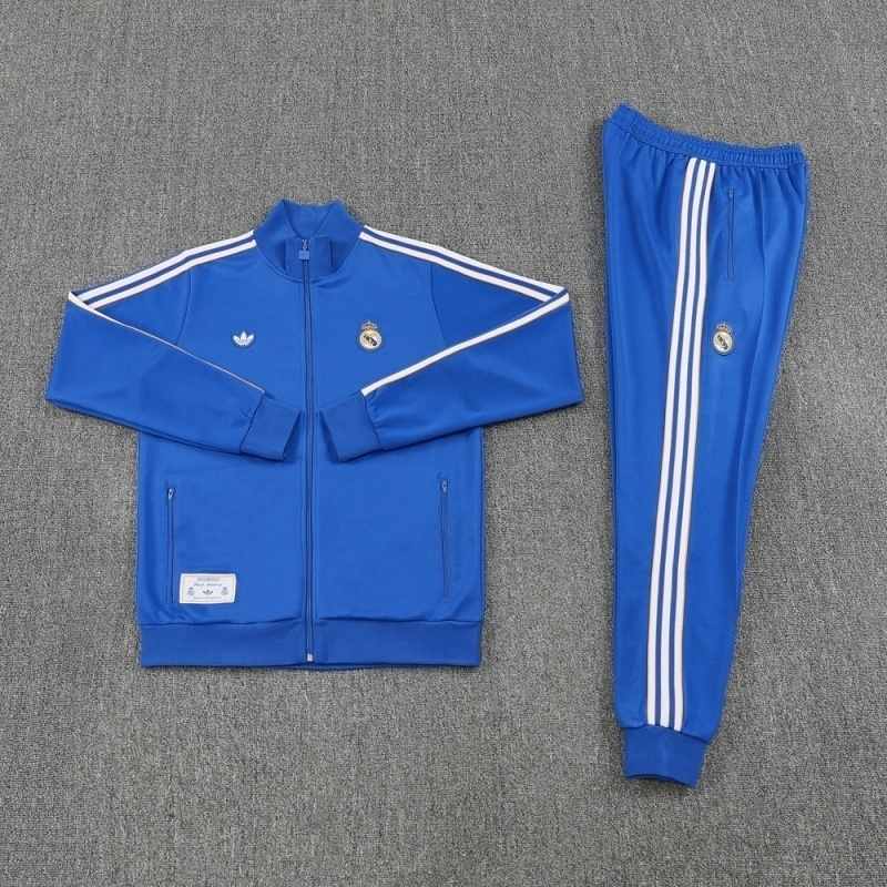 Real Madrid 2025/26 Blue long sleeve Jacket suit S-XXL