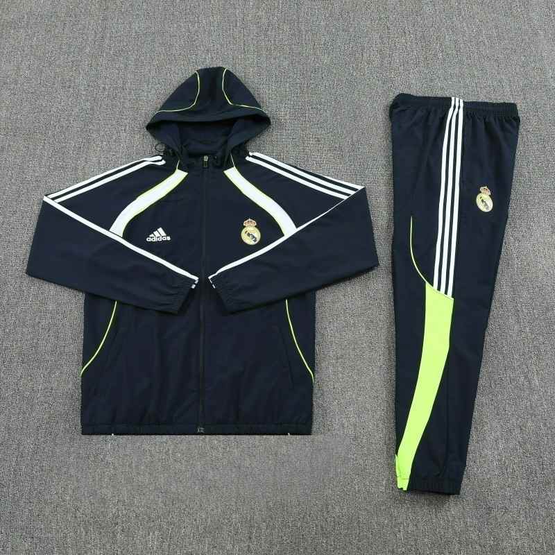 Real Madrid 2025/26 Dark Blue Windbreaker suit S-2XL