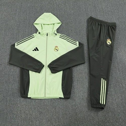 Real Madrid 2025/26 Light Yellow Windbreaker suit S-2XL