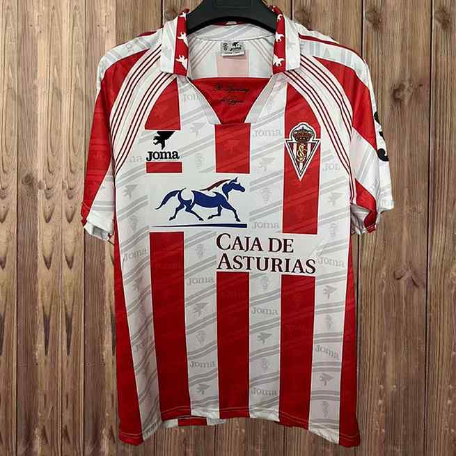 Retro Sporting de Gijon 1995/96 home Retro soccer jerseys