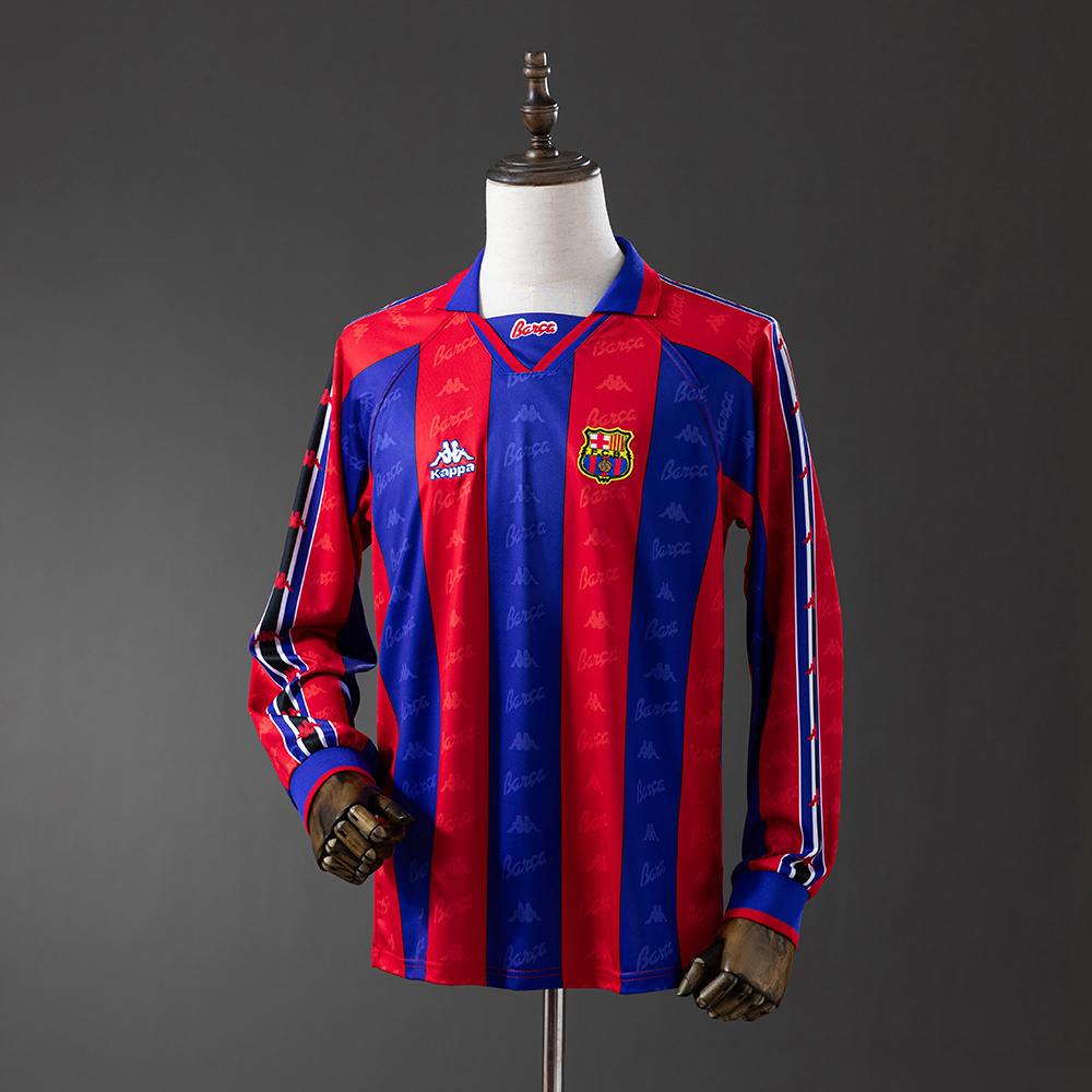 Retro long sleeve Barcelona 96/97 home S-XXL