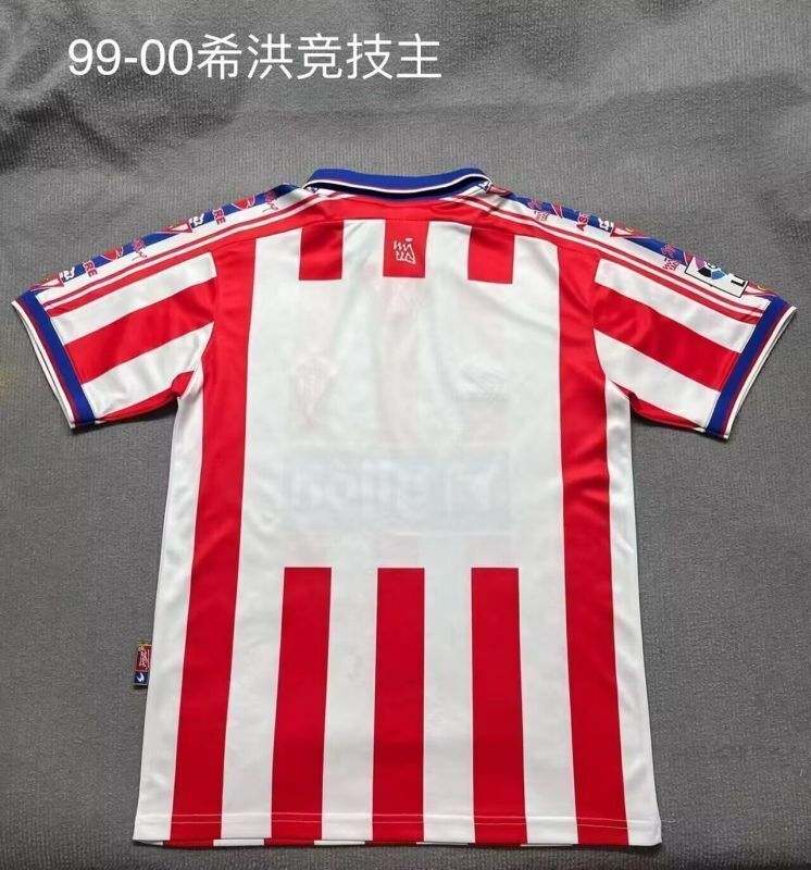 Sporting de Gijon 1999/00 home Retro soccer jerseys