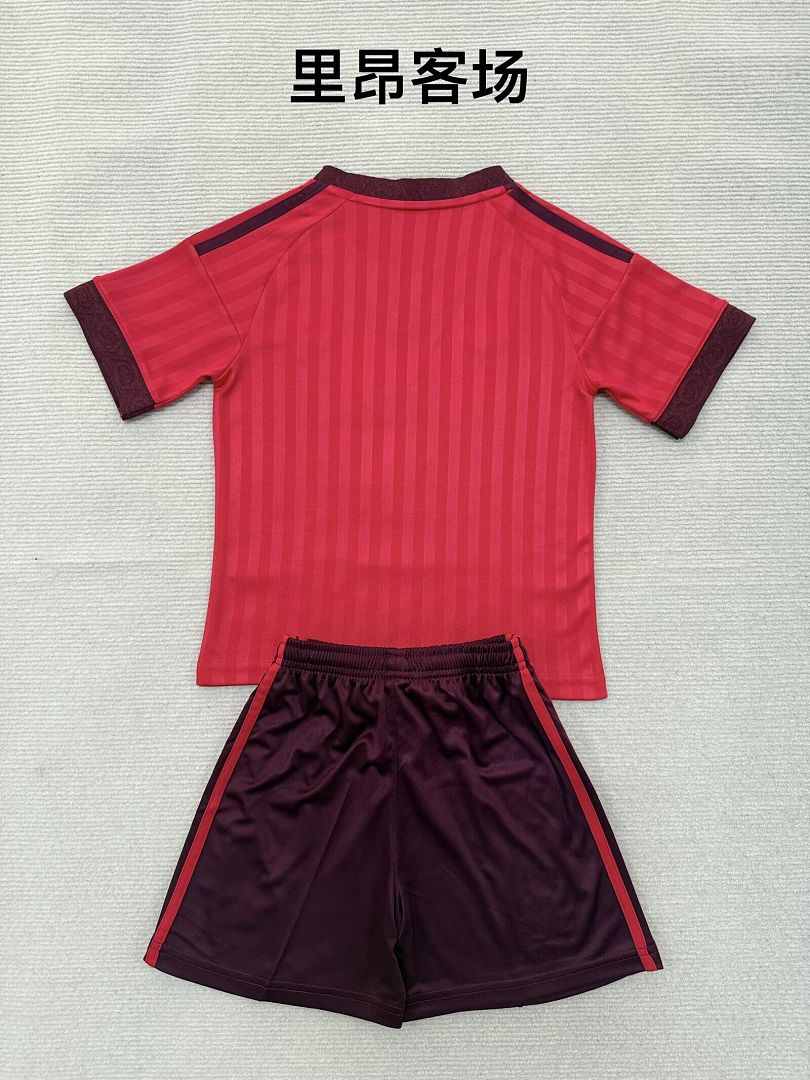 2026/27 Lyon Away Kids Kit Soccer Jersey Size 16-28