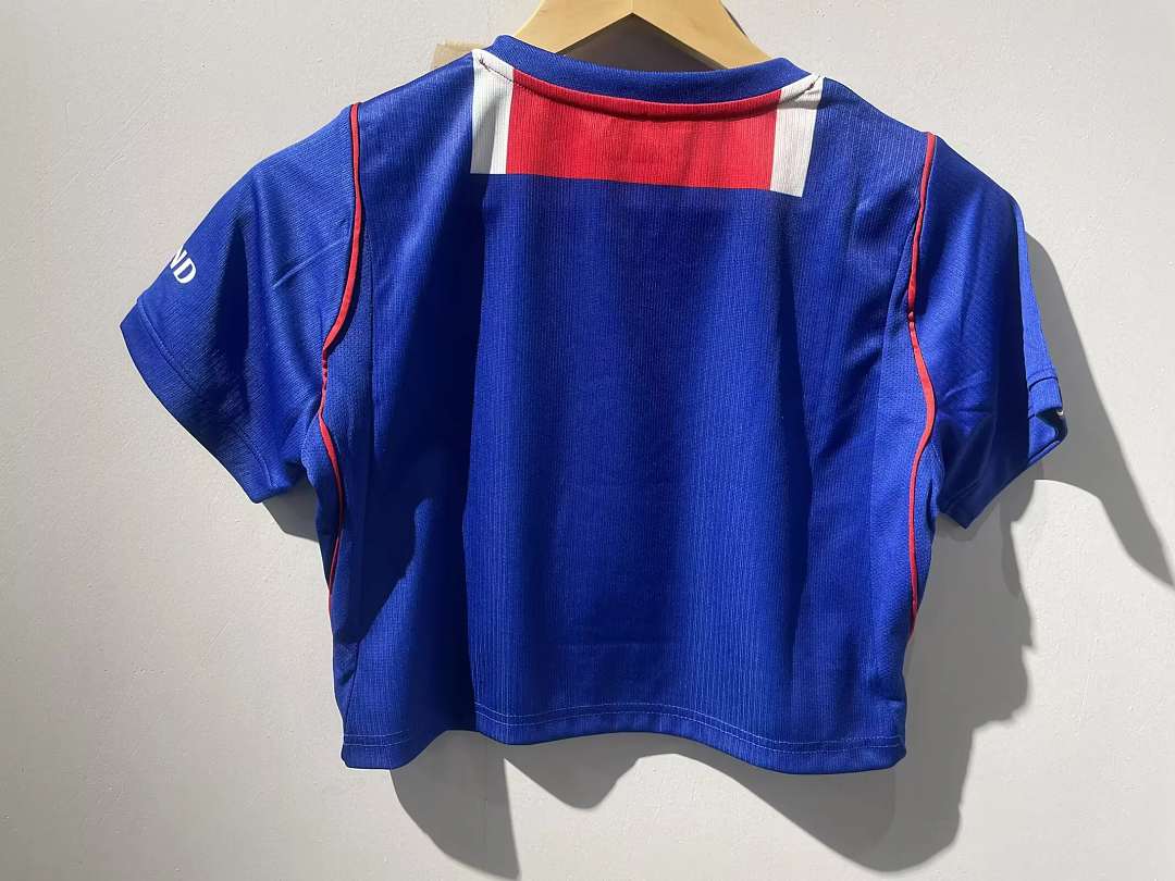 2026/27 PSG Home Women's Crop Top Soccer Jersey Size S-2XL