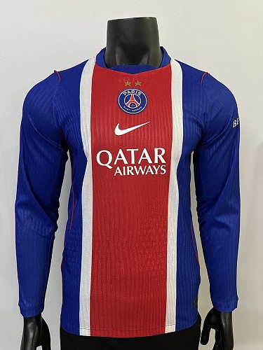 2026/27 PSG Two Stars Home Long Sleeve Player Version Soccer Jersey S-XXL