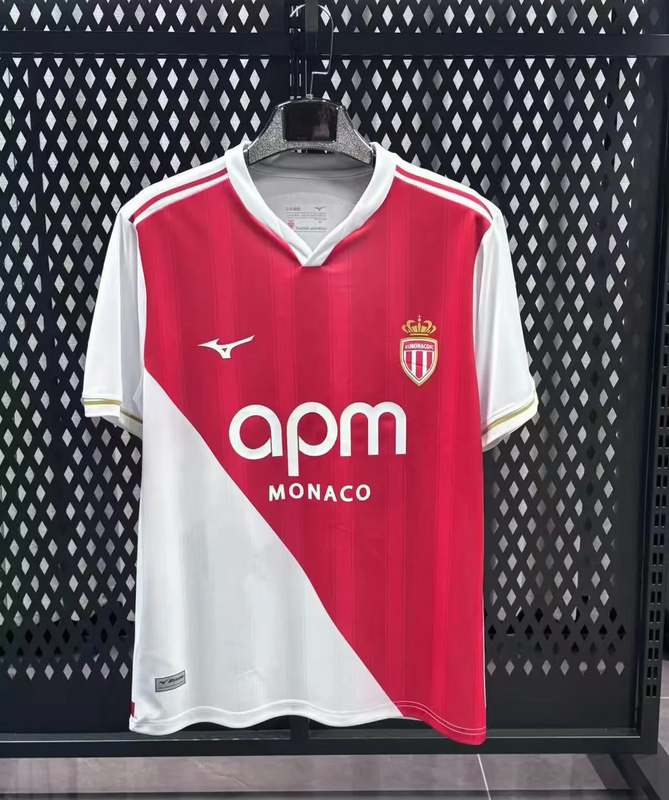 25-26 Monaco home soccer jersey size S-2XL
