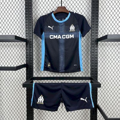 25-26 Olympique Marseille Away Kids Kit