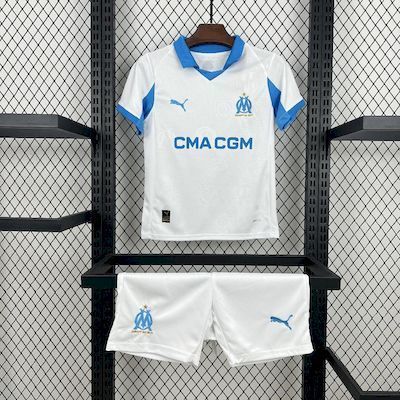 25-26 Olympique Marseille Home Kids Kit