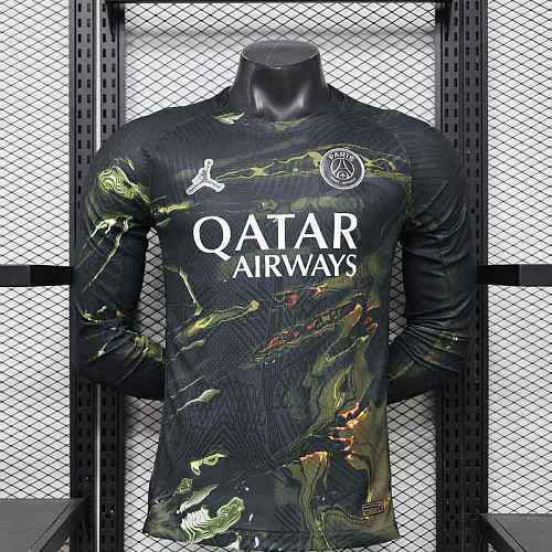 25-26 Player PSG Fifth Away Long Sleeve Kit S-3XL Cheap Football Jersey Wholesale Yupoo