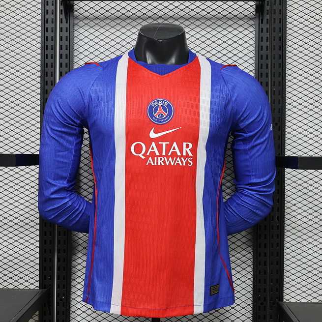 26-27 Player PSG Home Long Sleeve Kit S-3XL Cheap Football Jersey Wholesale Yupoo