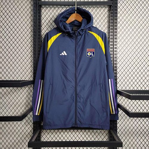 Lyon 2025/26 Blue Windbreaker