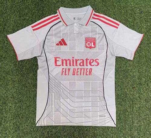 Lyon 2025/26 Third Away soccer jersey size S-4XL
