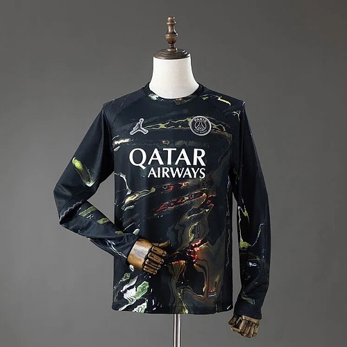 PSG 2025/26 Black Special Edition Long Sleeve jersey S-XXL