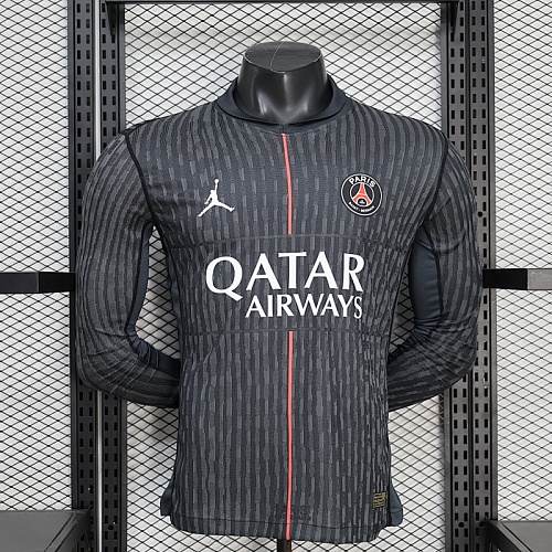 PSG Paris 2025/26 Fourth Away player version Long Sleeve Jersey S-XXL