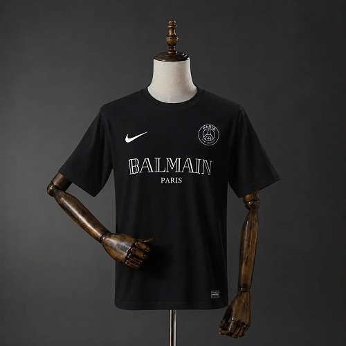 Retro 2020/21 PSG X BALMAIN Black Soccer Jersey S-XXL