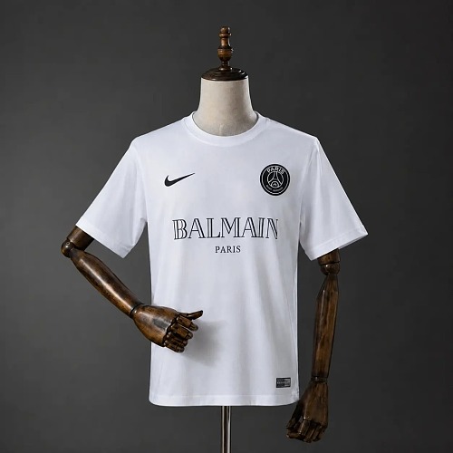 Retro 2020/21 PSG X BALMAIN White Soccer Jersey S-XXL